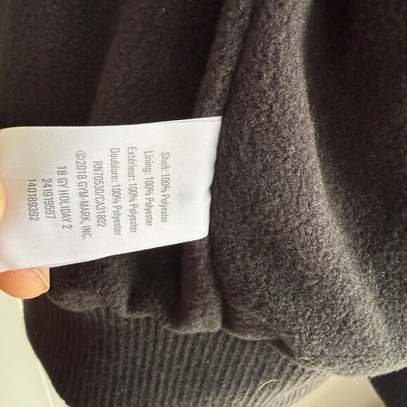 NWT Gymboree Go Outside Metallic Silver Foil Zip Up Retro Hoodie Jacket L (10-12 - Picture 5 of 8